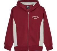 Sweatshirt à capuche zippé enfant Quiksilver No Teacher Rouge 10 ans