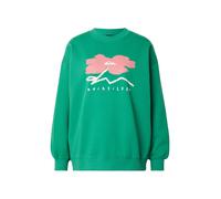 QUIKSILVER Sweat-shirt vert gazon / rose / blanc naturel, Taille S