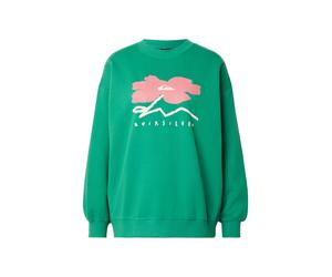 QUIKSILVER Sweat-shirt vert gazon / rose / blanc naturel, Taille XL