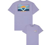 Quiksilver - T-shirt de randonnée en coton biologique léger - Hellbender SS Tee Daybreak pour Homme en Coton - Taille XL - Violet Violet XL