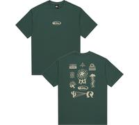 Quiksilver - T-shirt en coton bio - Pto Welcome All SS Tee Trekking Green pour Homme en Coton - Taille S - Vert Vert S