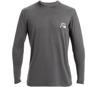 QUIKSILVER T-Shirt fonctionnel 'DNA Bubble' gris foncé / blanc, Taille XS