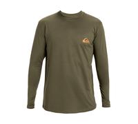 QUIKSILVER T-Shirt fonctionnel 'Everyday' olive / orange, Taille S