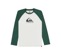 Quiksilver T-Shirt Manche Courtes EV Omni Logo Raglan LS YTH Garçon 8-16 Ans Blanc 14