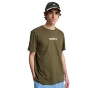 Quiksilver T-Shirt Manche Courtes Fineline SS Homme Marron