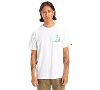 Quiksilver T-Shirt Manche Courtes Palm Lines SS Homme Blanc XXL