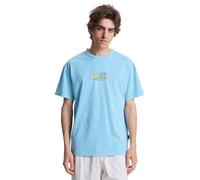 QUIKSILVER T-Shirt 'Nd Nature Magic' aqua / bleu clair / vert clair, Taille S