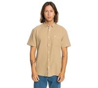 Quiksilver Time Box Short Sleeve Shirt Beige XS Homme