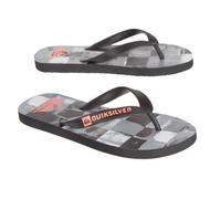 QUIKSILVER Tongs JAVA RESIN CHECK Homme - Noir/Gris 44