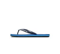 QUIKSILVER Tongs 'Molokai Art 25' marine / azur / bleu cyan / blanc, Taille 46