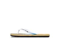 QUIKSILVER Tongs 'Molokai Stripe 25' beige / azur / jaune d'or / blanc, Taille 39