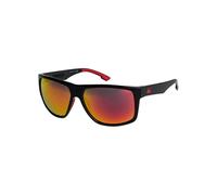 Quiksilver Transmission Sunglasses, Black/ML Red, One Size Men's