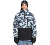 Quiksilver Vest de snow MISSION PRINTED BLOCK JK Homme Gris M