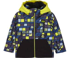 Quiksilver - Veste de ski/snowboard - Little Mission Kids Jacket 3D Checker Yellow Plum - Taille Enfant 4-5ans - Jaune Jaune 4-5ans