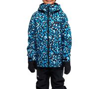 Quiksilver - Veste de ski/snowboard - Mission Printed Youth Jacket Bubble Form Kids Seaport - Taille Enfant 10 ans - Bleu Bleu 10 ans