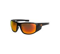 Quiksilver Wall Plz Lunettes de Soleil Men's, Black/Black/Orange, Taille Unique