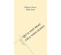 Qu'il fait beau cela vous suffit 2023 - Mélanie Charvy - L'oeil Du Prince Eds - broché - Théâtre