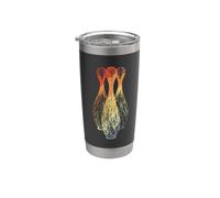 Quilles de bowling Sketch Target Sport Gobelet isotherme en acier inoxydable double paroi