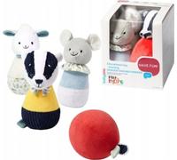 Quilles en peluche éducatives Ami du blaireau d'Edmund, BabyOno