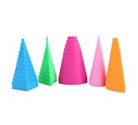 Quilling Border Buddy Craft Tool Set, 5 Formes DIY Paper Quilling Kit Idéal pour la Fabrication de Cartes Décoration, en Bleu, Orange, Vert, Rose, Rouge, Rose