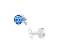 QUILSTM Boutons de manchette ronds en laiton élégants, motif étoile céleste | accessoires pour occasions chics, ensemble de boutons de manchette à rayures de