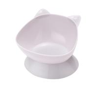 QUILSTM Gamelle d'eau surélevée et résistante pour Chatons, facilitant Une Alimentation Saine, pour Chats et Chiots, Blanc, 12.3 x 3.5 cm x 10 cm
