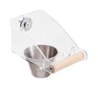 QUILSTM Mangeoire à Oiseaux conçue pour Les perruches et Les inséparables, pour assurant Une hygiène optimale et Une Grande durabilité.