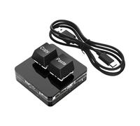 QUILSTM Mini-Clavier Compact à 2 Touches avec Fonction Copier-Coller. Idéal | les joueurs qui privilégient la rapidité et l'efficacité. Contrôles de lecture/pause et de musique. Pour Dimensions : 5