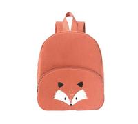 QUILSTM Sac à Enfant en Velours côtelé brodé d'animaux, abordable et idéal pour l'école, la Maison et Les Voyages, Brun