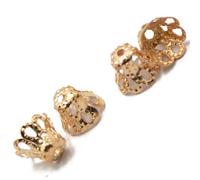 QUILSTM Solutions innovantes pour la création de bijoux DIY avec des | perles en métal plaqué or pour réaliser des créations uniques et élégantes. Embouts métalliques pour la fabrication de