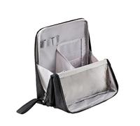 QUILSTM Trousse de Maquillage Grande capacité avec Compartiments pour Un accès Facile à Tout. Peut Tenir Debout sur n'importe Quelle, Noir