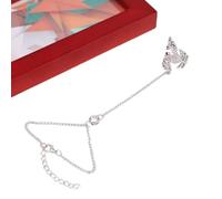 QUILSTM Unique Plein Cristaux Superbe Bracelet Esclave Bracelet Réglable | Argent Idée Cadeau Mode Superbe Plein Cristaux Bague Au Poignet Le Est Réglable Joli Cadeau Pour Et Les Amis