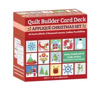 Quilt Builder Card Deck Appliqué Christmas Set: 40 Festive Blocks, 8 Seasonal Layouts, Endless Possibilities
