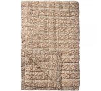 Quilt Charlotte marron motif feuilles B : 130 L : 170