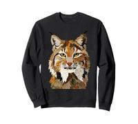 Quilt Graphique en Patchwork d'animaux Bobcat Boho Sweatshirt