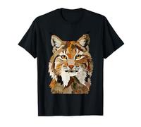 Quilt Graphique en Patchwork d'animaux Bobcat Boho T-Shirt