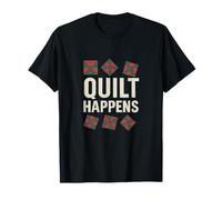 Quilt Happens Bloc de courtepointe Rouge/vert T-Shirt