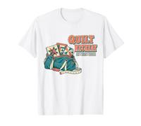 Quilt Retreat Pièce de Couture Motif évasion T-Shirt Graphique avec Valeur