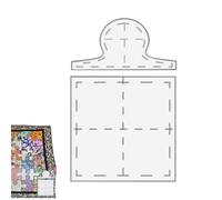 Quilt Stencil - Clear 2D Acrylic Template, Diagonal Design Stencil with Durable Construction | for DIY Craft Quilting Fabric Cutting Template Art Hobby Creative Craft Lovers Acces