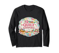 Quilt Whisperer Quilting Funny Quilter Lover Blague Humour Fun Manche Longue