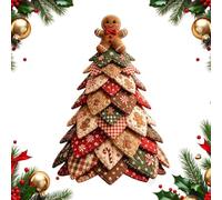 Quilted Christmas Tree Kit 40cm 3D Layered Fabric Sewing Craft Set