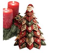 Quilted Christmas Tree Kit 40cm 3D Layered Fabric Sewing Craft Set
