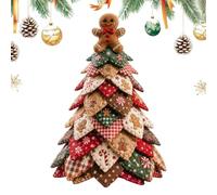 Quilted Christmas Tree Kit - Beginners Precut Fabric Sewing Set, Green | Adults Craft Hobby Project, Festive Holiday Decor, Easy Assembly, Handmade Keepsake, Home Studio Sewing Gift, Precut Pieces,