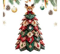 Quilted Christmas Tree Kit - Beginners Precut Fabric Sewing Set, Green | Adults Craft Hobby Project, Festive Holiday Decor, Easy Assembly, Handmade Keepsake, Home Studio Sewing Gift, Precut Pieces,