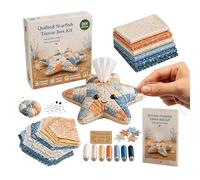 Quilted Tissue Box - Handmade Napkin Organizer, Cute Animal Sewing, Fabric Craft Kit, Soft Bedroom Accessory | Decorative Container Project, Designed Perfect for Beginners Adults Desk