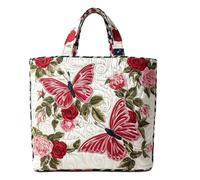 Quilted Tote Bags for Women, Large Capacity Multi-size Handle Handbag (006)