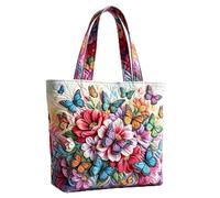 Quilted Tote Bags for Women, Large Capacity Multi-size Handle Handbag (013)