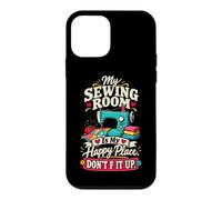Quilter Happy Place Machine à Coudre Coque pour iPhone 12 Mini