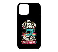 Quilter Happy Place Machine à Coudre Coque pour iPhone 12 Pro Max