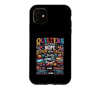 Quilters à Courtepointe coupés au Point Hope avec Grace Sew Share Coque pour iPhone 11